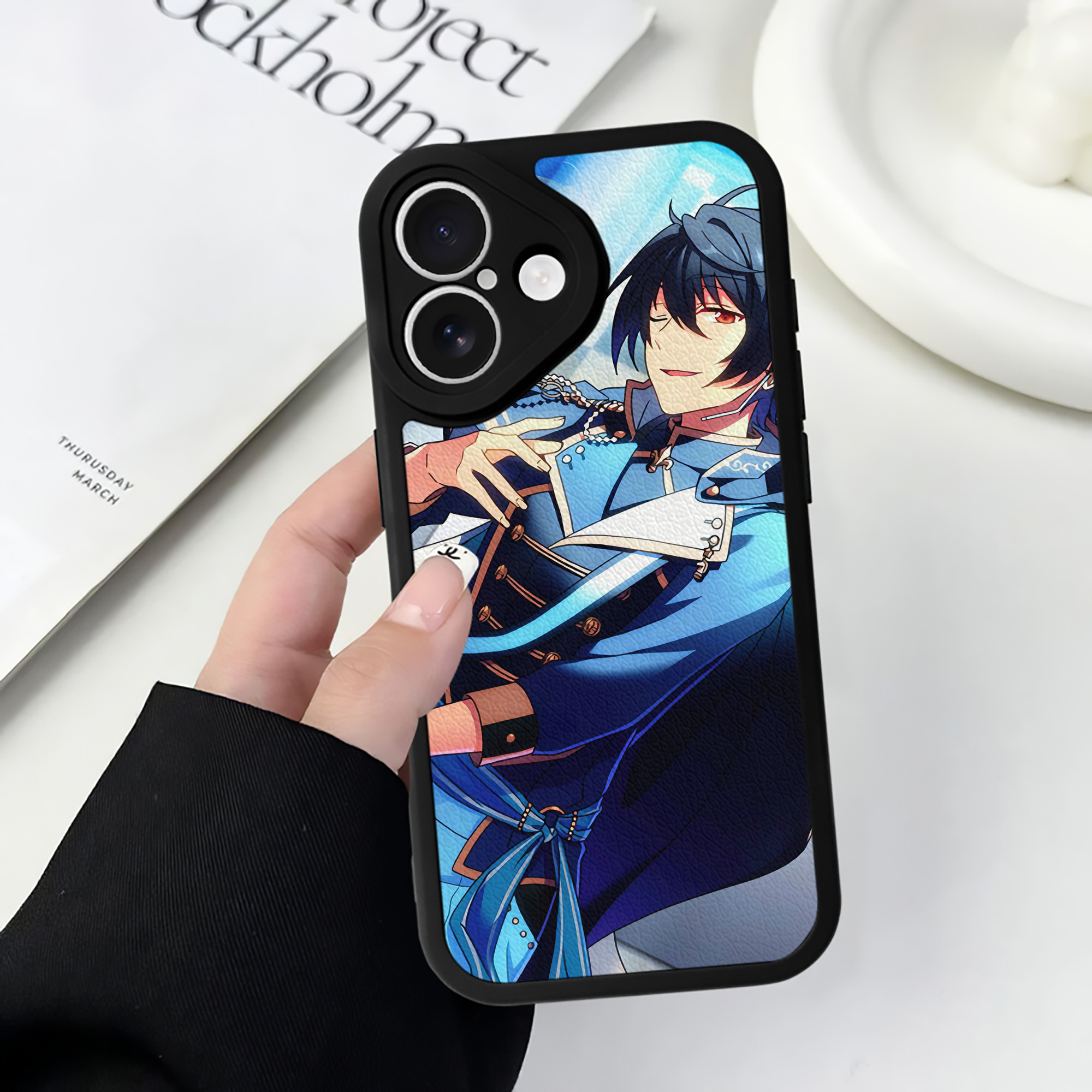 （画像用） あんさんぶるスターズ! Ensemble Stars 【iPhone 16シリーズ対応】シリコンスマホケース（レザー調） 材質：シリコン
